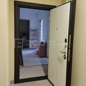 Металлическая дверь с двумя листами стали и толщиной полотна 150мм.